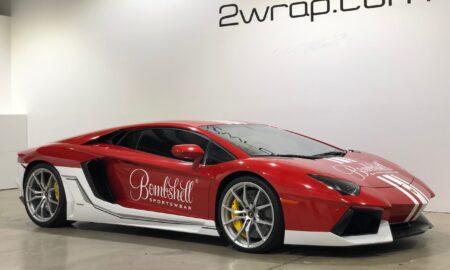Lamborghini Aventador Bombshell advertising wrap 48