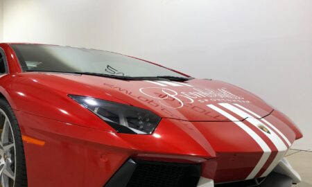 Lamborghini Aventador Bombshell advertising wrap 51
