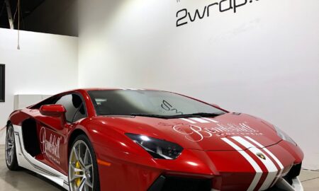 Lamborghini Aventador Bombshell advertising wrap 53