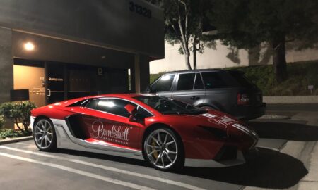 Lamborghini Aventador Bombshell advertising wrap 63