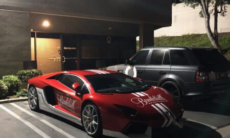 Lamborghini Aventador Bombshell advertising wrap 66