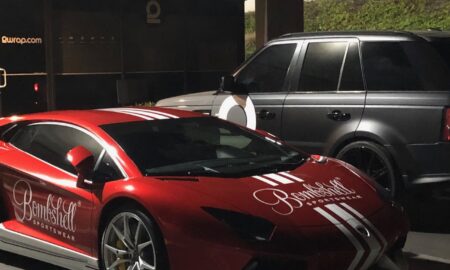 Lamborghini Aventador Bombshell advertising wrap 67