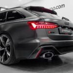 Audi rs6 wrapped in Avery Rock Grey Satin Metallic