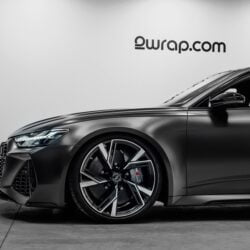 Audi rs6 wrapped in Avery Rock Grey Satin Metallic