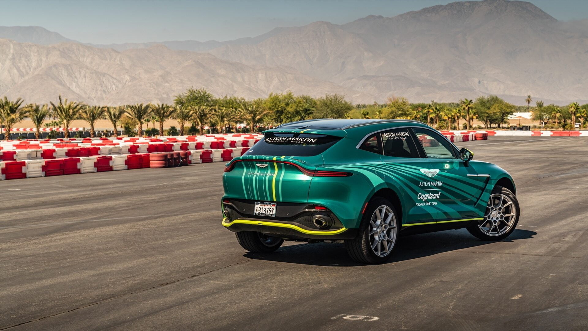 Aston Martin DBX F1 livery wrap