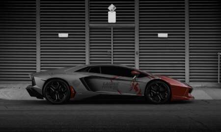 Lamborghini Aventador Dragon Red car wrap 18