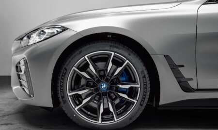BMW I4 m50 wrapped in satin dark grey 5.jpg