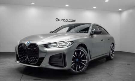 BMW I4 m50 wrapped in satin dark grey 8.jpg