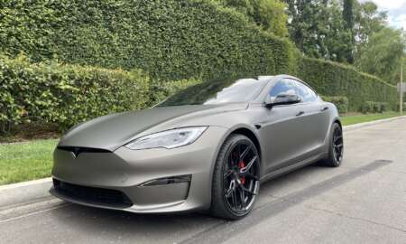 Tesla Model S Matte Charcoal Metallic 21