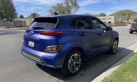 Hyunda Kona Matte Blue carwrap 10