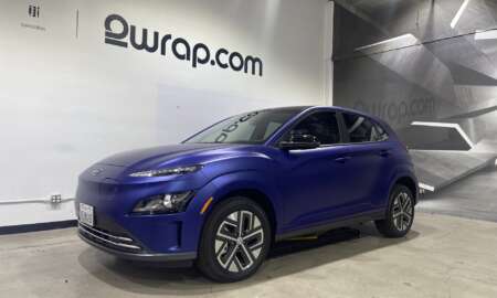 Hyunda Kona Matte Blue carwrap 3