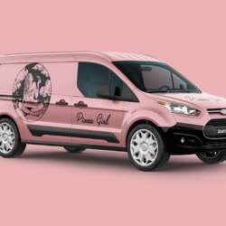 Pizza Girl Mockup presentation