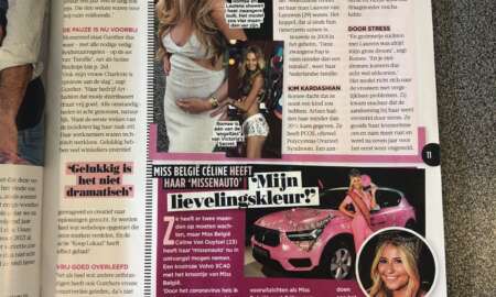 Celine Van Ouytsel carwrap Miss Belgium - 13