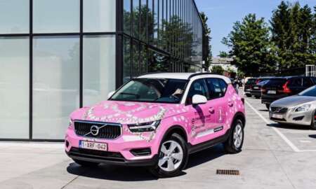 Celine Van Ouytsel carwrap Miss Belgium - 8