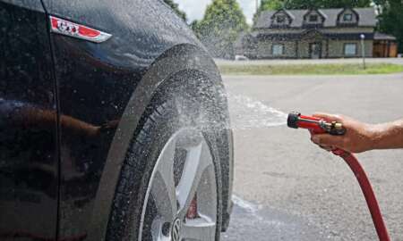 washing car
